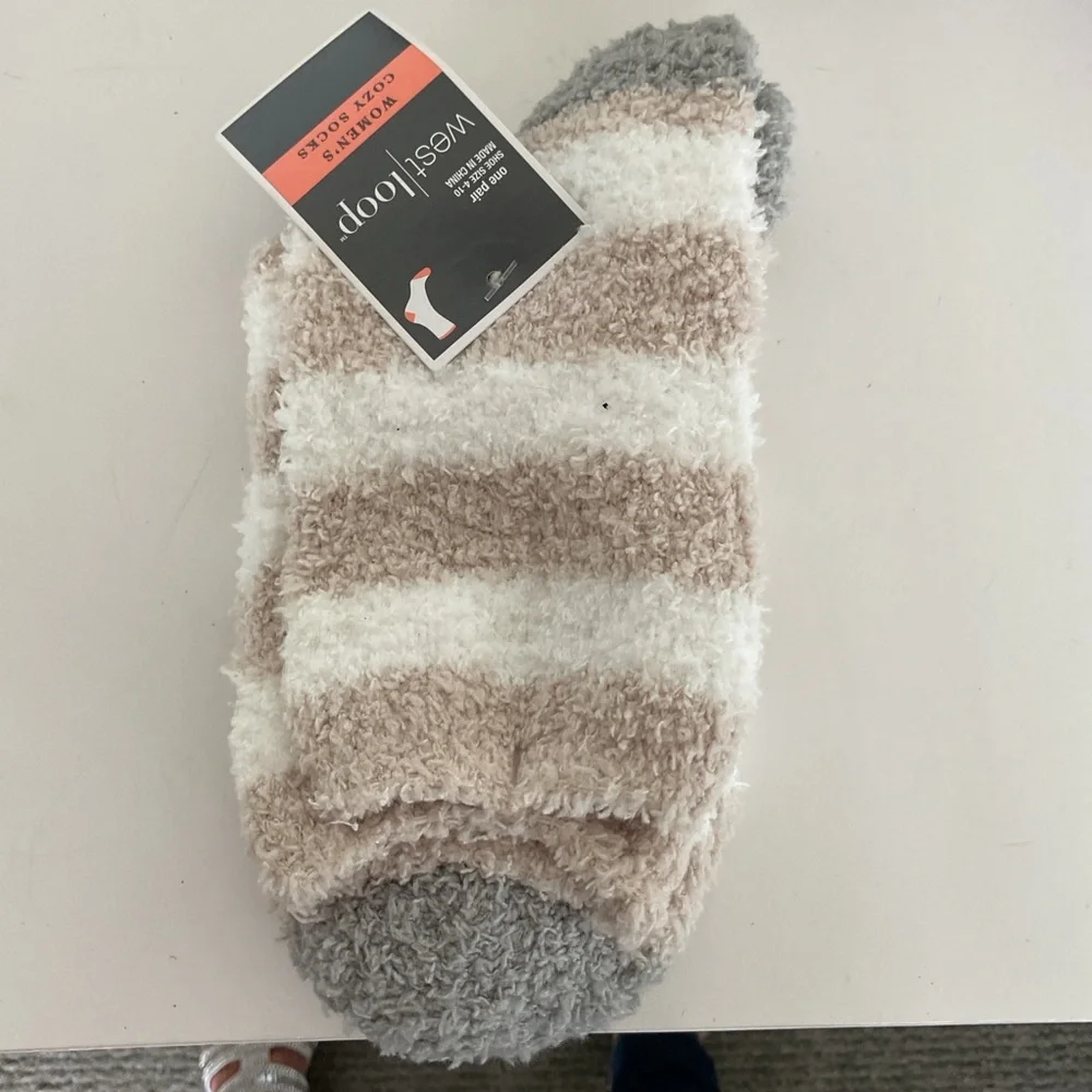 West Loop Set of 5 pairs of Cozy Socks NWT